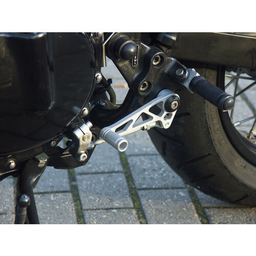 LSL Triumph 865 Thruxton 05-15 Kit de commandes reculées noires/argent