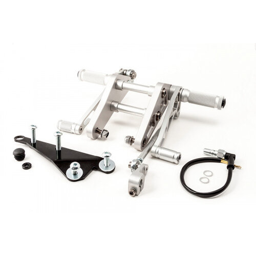 LSL Triumph Bonneville 01> Fußrastenanlage Schwarz/Silber