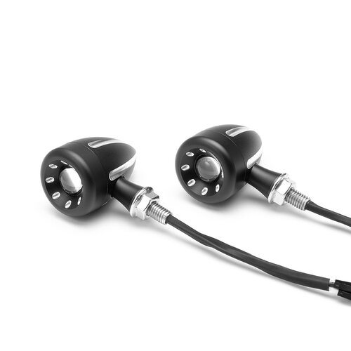 Cyclops Black + Contrast Cut Integrated LED Stop / Tail Lights + Turn Signals