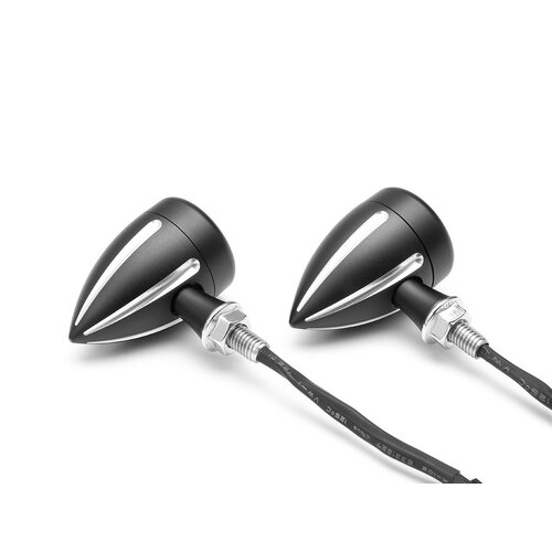 Cyclops Black Contrast Cut Integrated LED Turn Signals + Daytime Running Lights