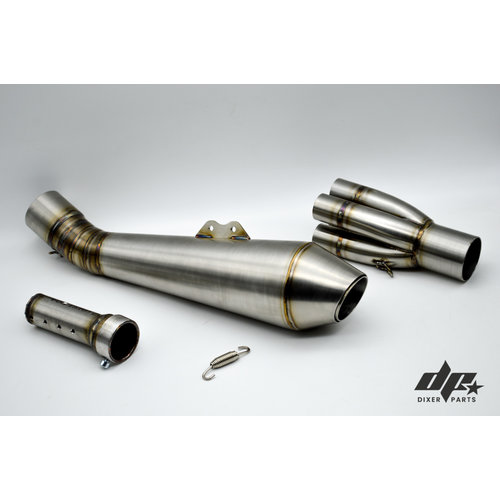 Dixerparts Auspuff Schalldämpfer 4in1 Collector +db Killer | BMW K100/K1100 Cafe Racer Endrohre