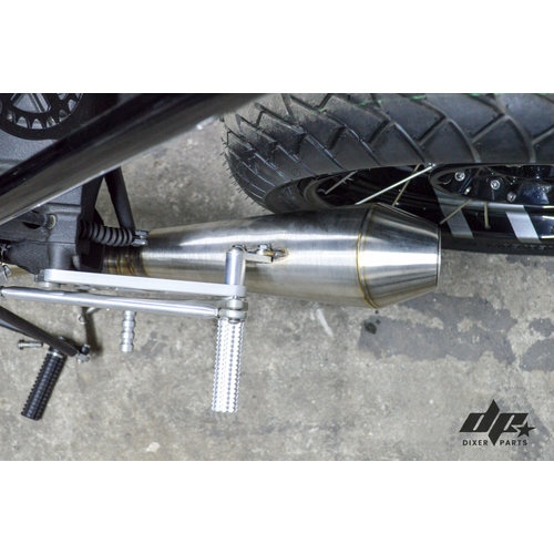 Dixerparts Exhaust Muffler 4in1 Collector +db Killer | BMW K100/K1100 Cafe Racer Tail Pipes
