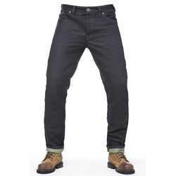 ""Greasy"" Denim Broek