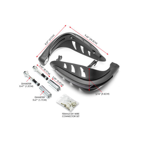 LED-Handschutz mit integriertem Taglicht + Blinker