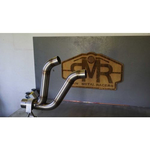 RMR High Mount Twin Exhaust Linkpipe BMW K100 (stainless steel)