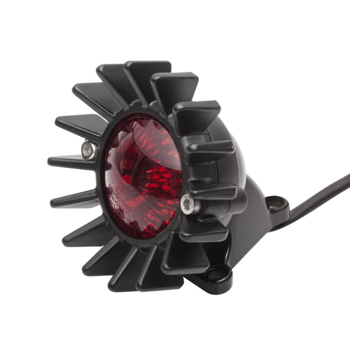 Motone Big Fin Tail Light LED + Kit de montage pour amortisseur - Noir