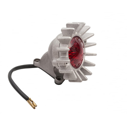 Big Fin achterlicht LED + spatbordbevestigingsset - Shot blast
