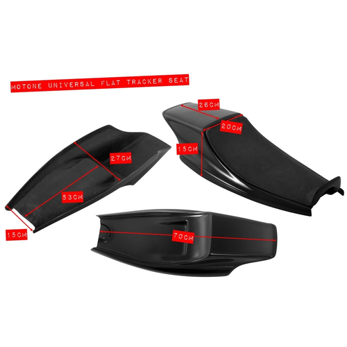 Motone Flat Tracker Custom Universal Seat Pan CB 500/550/650/750/BMW/Honda/XS/GN/SUZUKI