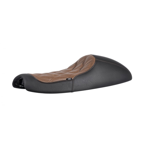 Motone Selle Bonneville Café Racer Diamond Stitch - Noir/Brun