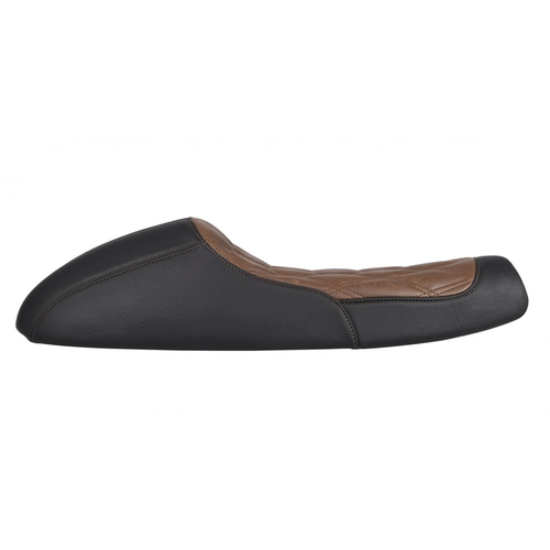 Motone Selle Bonneville Café Racer Diamond Stitch - Noir/Brun