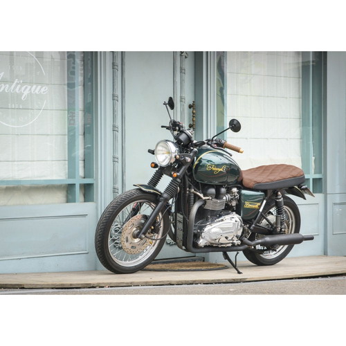 Motone Selle duo Bonneville - Diamond Stitch - Noire/brun