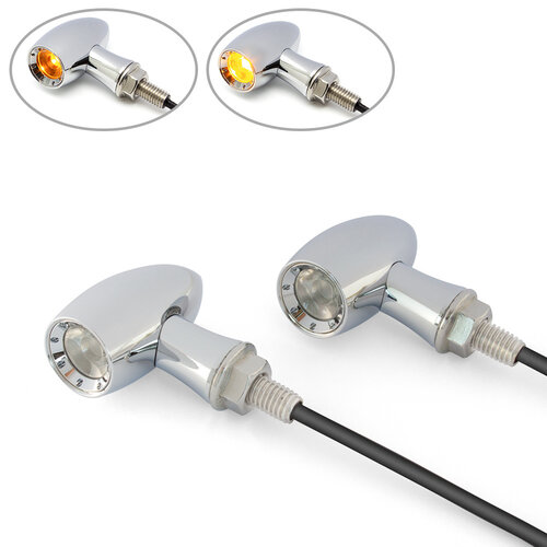 Chrome Mini LED Turn Signals type "Ladz"