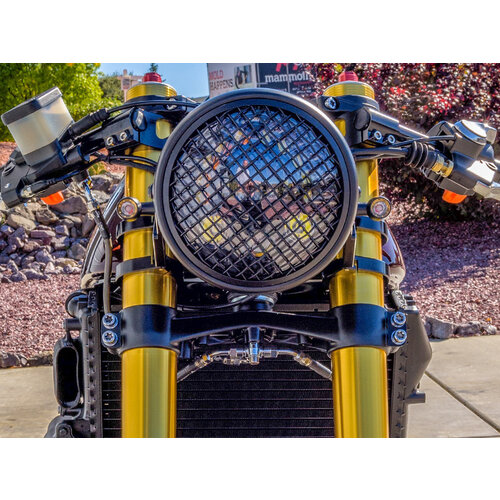 Black/Brass Mini LED Turn Signals type "Ladz"