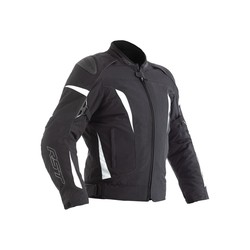 Dames de textile de veste de moto de GT CE noir / blanc