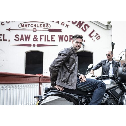 RST Brown Roadster II Leder Motorradjacke Herren