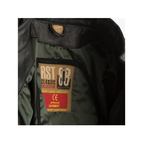 RST Veste de moto en cuir noir Hillberry Homme