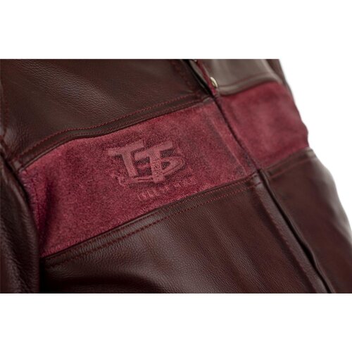 RST Red Brandish Leather Motorcycle Jacket Men