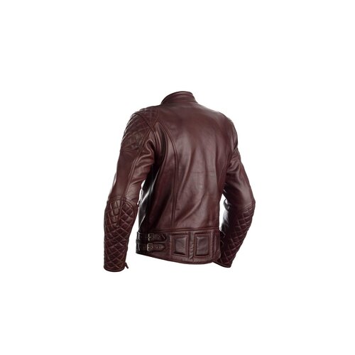 RST Red Brandish Leather Motorcycle Jacket Men