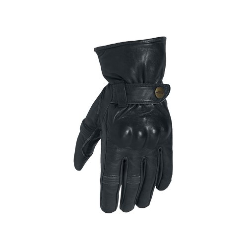 RST Schwarze Roadster II Leder Motorradhandschuhe