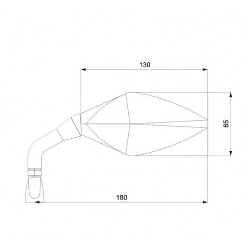 Barracuda Universal Race Mirrors Fairing Mounting (Sport) | Pair