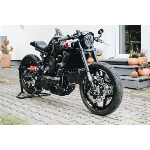 Dixerparts Kühlerseite Extras Oberflächen Embleme Details für BMW K100/K1100 Cafe Racer Boober