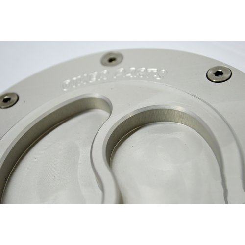 Dixerparts Tankdeckel für BMW K75/K100/K1100 Cafe Racer Scrambler | Silber
