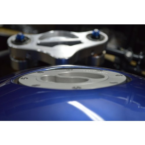 Dixerparts Tankdeckel für BMW K75/K100/K1100 Cafe Racer Scrambler | Silber