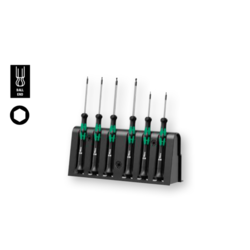 Jeu de tournevis 6 pièces Kraftform 2052/6 Micro
