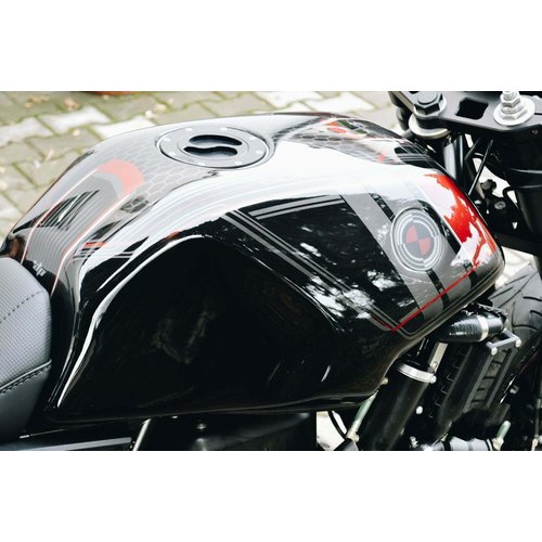 Dixerparts Couvercle de gaz de Bouchon de Remplissage de Carburant pour BMW K75/K100/K1100 Cafe Racer Scrambler | Le Noir