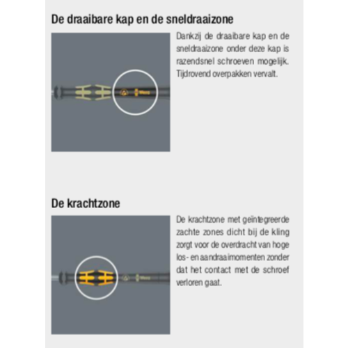 Wera Jeu de tournevis 6 pièces 1550/6 ESD