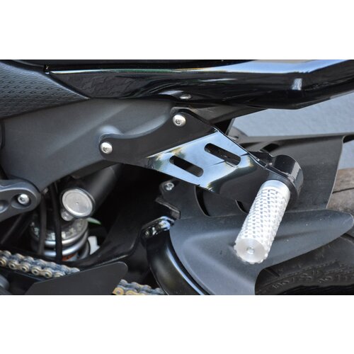 Dixerparts Footrest Footpegs - 30 x 100 mm Cafe Racer Stunt 636 | Aluminium