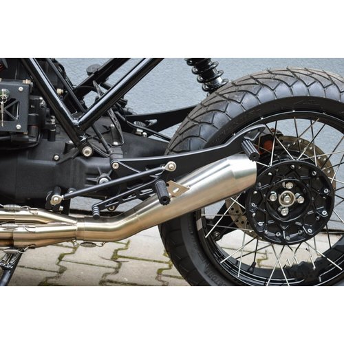Dixerparts DUAL Fußrastensätze Vorne und Hinten für BMW K100/K75/K1100 Cafe Racer Scrambler | Schwarz