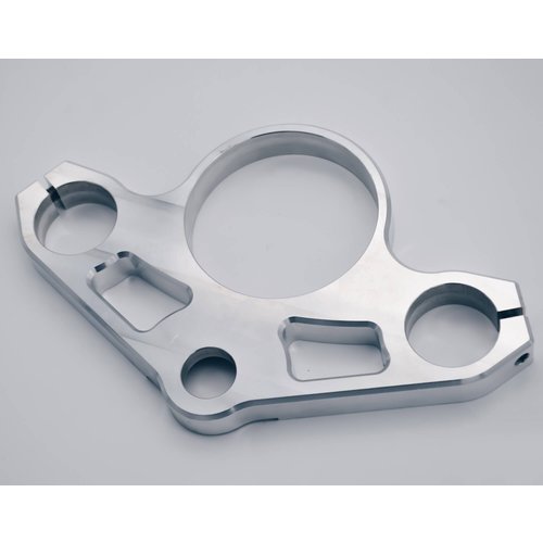 Dixerparts Obere Gabelbrücke Gabelbrücke 92mm Tacho für BMW K75/K100/RS/RT/LT (82-91) Cafe Racer | Aluminium, Silber