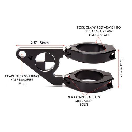 Supports de phare avant de luxe "Beemer"