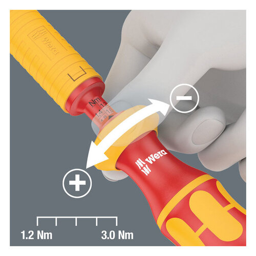 Wera 7400-Serie VDE Kraftform einstellbare Drehmoment-Handhalter