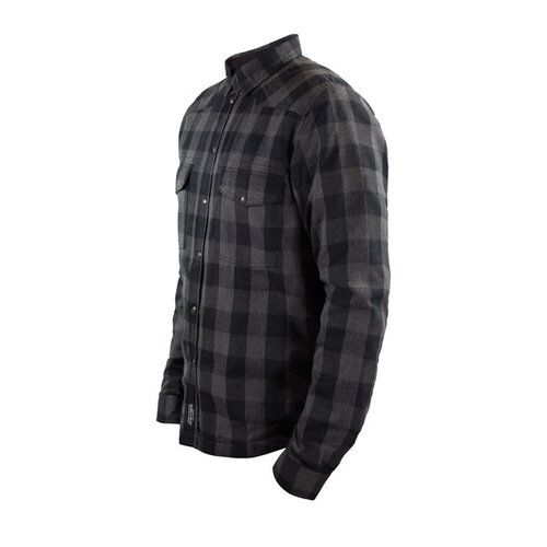 John Doe Motoshirt Grau / Schwarz mit Xtm-Schutzstoff