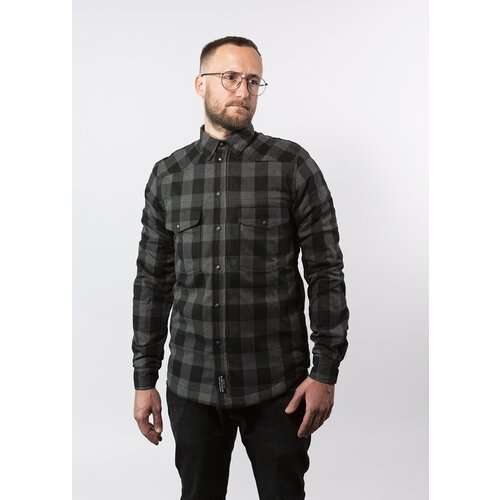 John Doe Motoshirt Grijs/Zwart met Xtm protective fabric