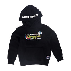 Het is een chopper baby hoodie