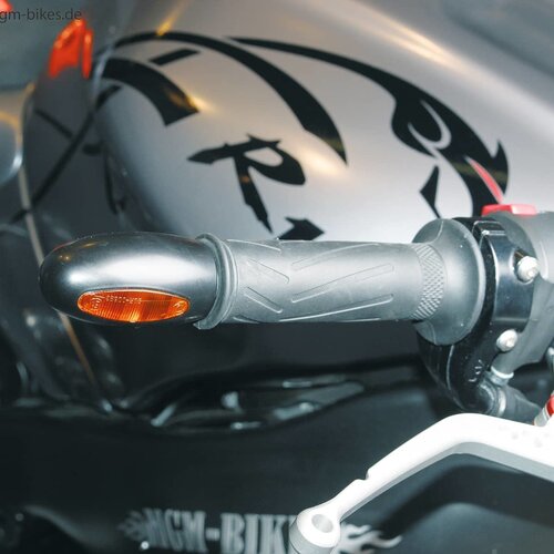 Kellermann BL 1000 LED Handlebar End Indicator with Brass Chrome High Gloss | Yellow