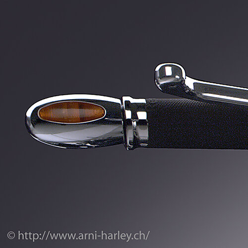 Kellermann BL 1000 Clignotant de fin de Guidon LED avec Aluminium Poli | Jaune