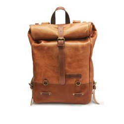 Rucksack - Klassisches Roll-Top Vintage Tan