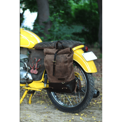 Trip Machine Rucksack - Klassisches Roll-Top Tabaksfarbe