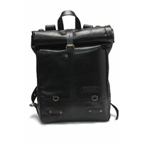 Backpack Pannier - Classic Roll Top Black