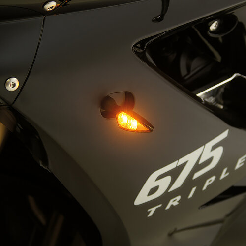 Kellermann Rhombus Dark LED-Blinker Vorne Rechts | Schwarz