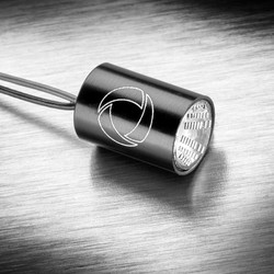 Atto RB Integral LED Mini Indicator with Clear Glass | Black