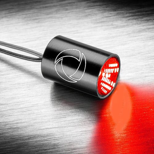 Kellermann Atto RB Dark Integral LED Mini Indicator with Strongly Tinted Glass | Black