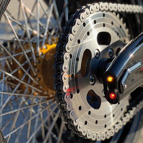 Kellermann Atto RB Dark Integral LED Mini Indicateur avec Verre Fortement Teinté | Le Noir