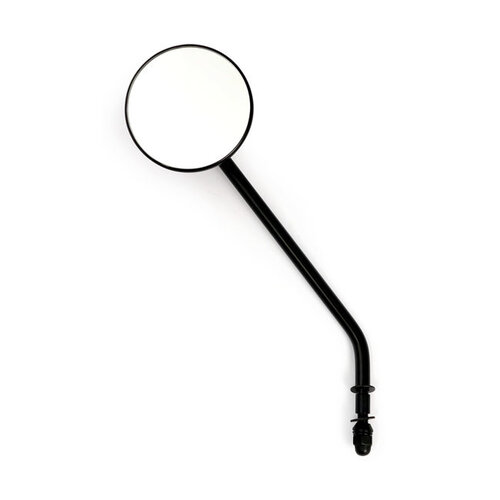 Miroir rond de 3 pouces - long / court et noir / chrome