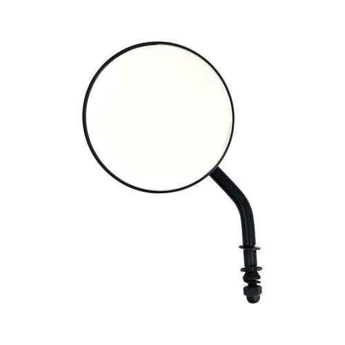 Miroir rond de 3 pouces - long / court et noir / chrome