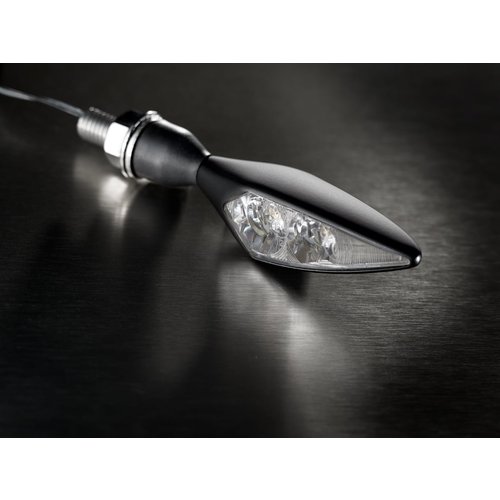 Kellermann Micro Rhombus Extreme Knipperlicht met Helder Glas Linksvoor en Rechtsachter | Zwart
